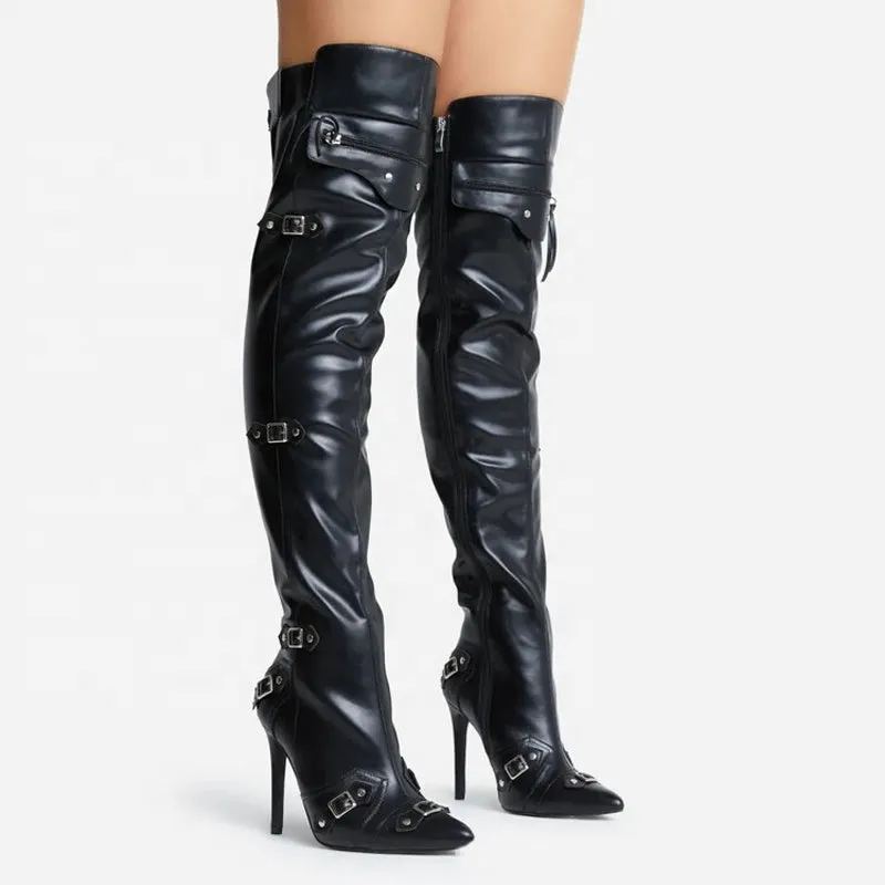 Stiletto High-Heel Over-Knee Boots