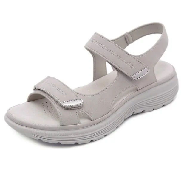 Vanccy New Women Comfortable  Ladies Slip-on Wedge Sandals