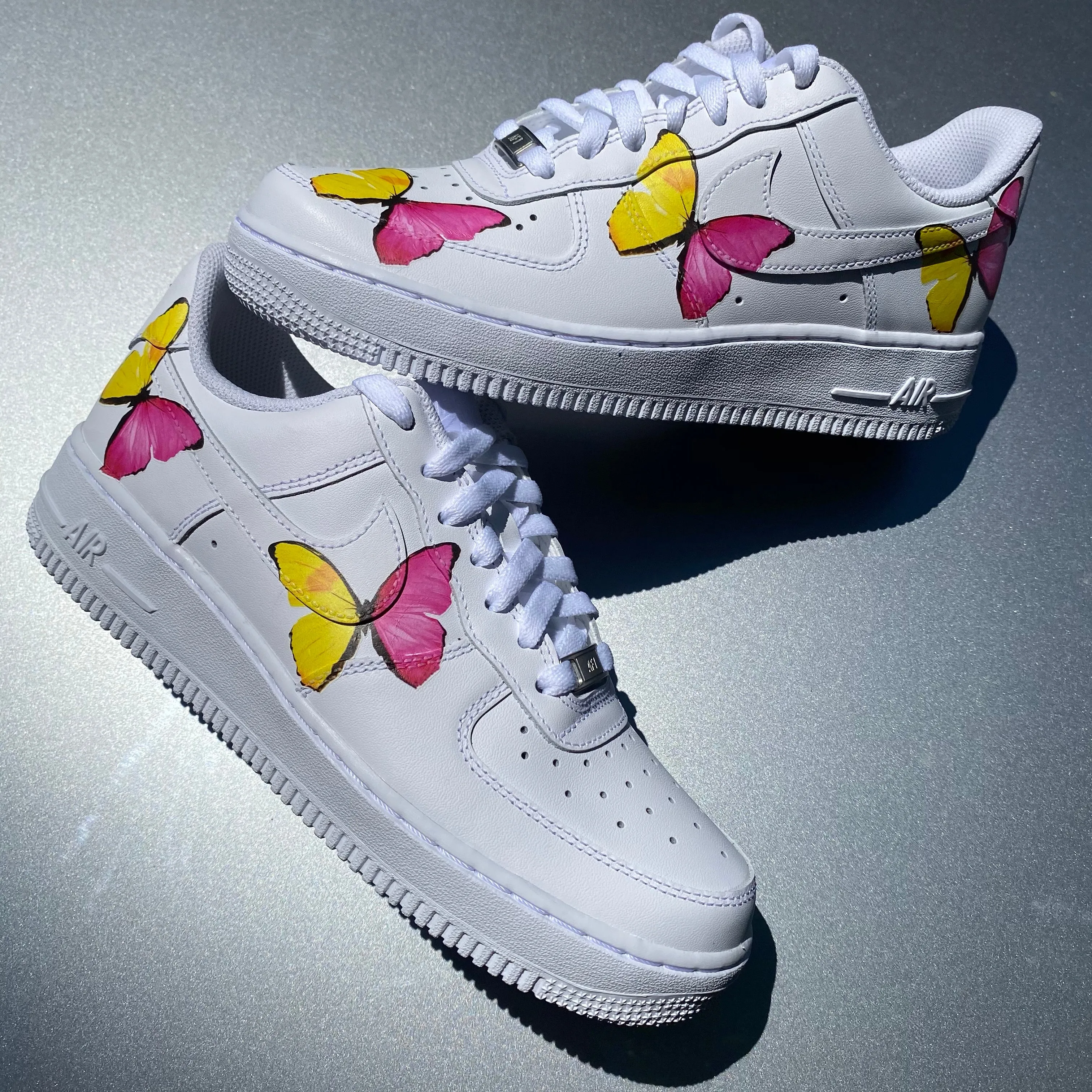Yellow Pink Butterfly AF1